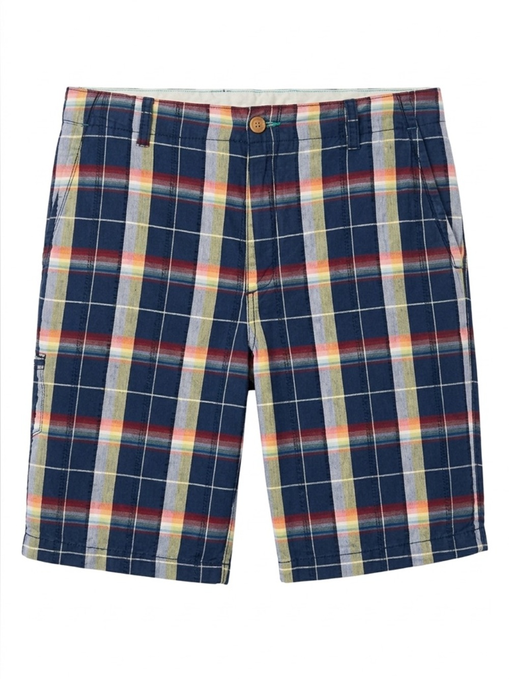 Tommy Bahama Linen Blend Plaid Flat Front Shorts Men’s 34 Coastal Casual